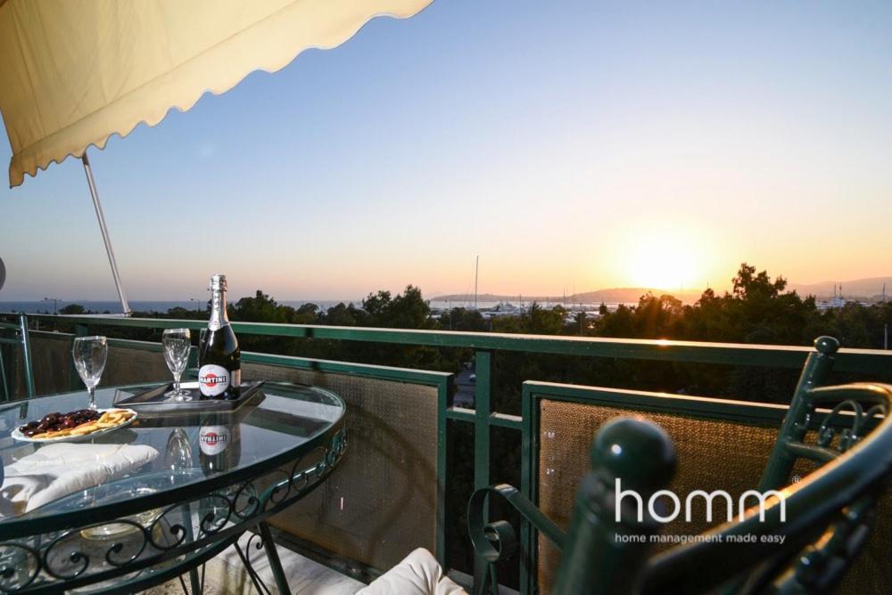 95M² Homm Spectacular Flisvos Marina Sea View Flat Apartamento Atenas Exterior foto